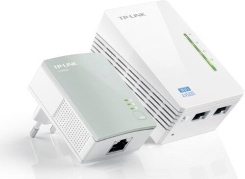 Starter Kit Powerline AV500 TL-WPA4220KIT - Wireless N - Compatibile con lo standard Homeplug AV, fino a 300Mbps - 2 porte Ethernet - Plug and Play -
