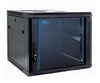 Armadio Rack a parete 9 unità - 19 - dimensioni 450X600 - Pareti laterali removibili con predisposizione serrature - Montanti regolabili in profondità - Foratura per 2 ventole a soffitto 120mm - Chi