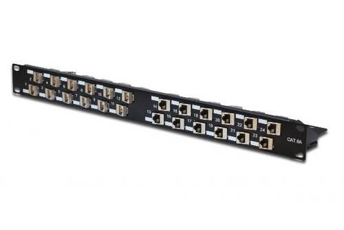 Pannello Patch Modulare Vuoto 19 non schermato - UTP - 24 Porte 8 Poli Rj45 per reti - 1 unita'