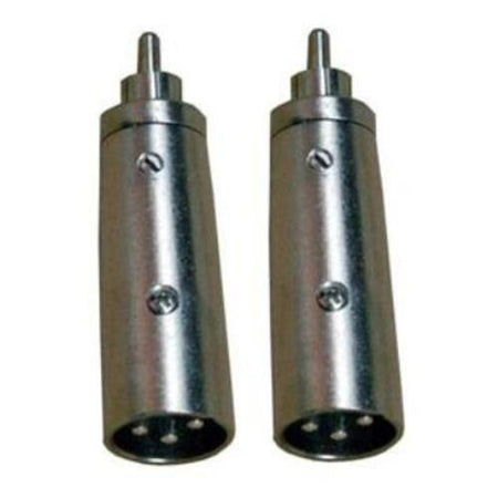 Coppia adattatori audio XLR e RCA Maschio -