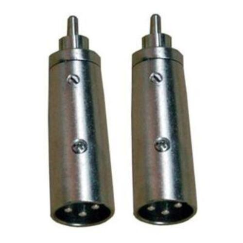 Coppia adattatori audio XLR e RCA Maschio -