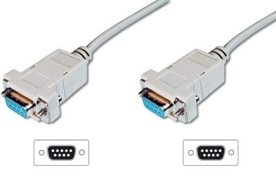 CAVO SERIALE NULL MODEM 9 POLI SUB-D F/F 2MT (LP120)