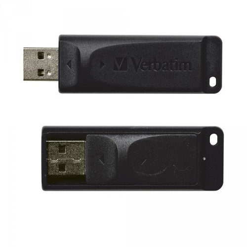 Memoria Pendrive Verbatim Slider - 32 Gb - USB - meccanismo di scorrimento a scomparsa - Colore Nero