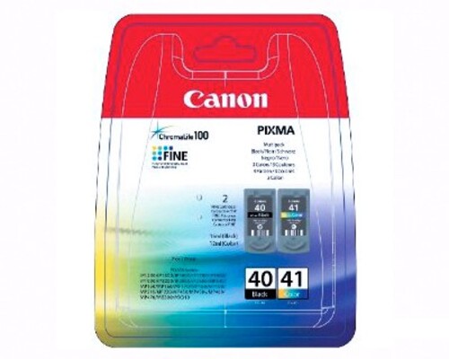 Cartuccia originale Canon PG-40 CL-41 (0615B043) - Confezione Multipack - Nero + Colore