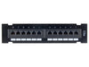 Panello Patch 12 porte - UTP/FTP standard 19 - - Cat.5e - Compatibile con standard EIA/TIA 568