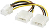 CAVO SDOPPIATORE ALIMENTAZIONE MOLEX A 6PIN PER SK VIDEO PCI-E (AKPCIP6)