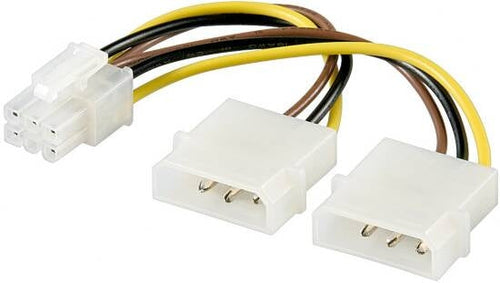 CAVO SDOPPIATORE ALIMENTAZIONE MOLEX A 6PIN PER SK VIDEO PCI-E (AKPCIP6)
