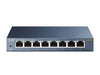 Switch TpLink SG1008D V3 - Desktop 8 porte gigabit RJ45 con auto negoziazione - Risparmio energetico con tecnologia Green Ethernet - IEEE 802.3x Flow Control