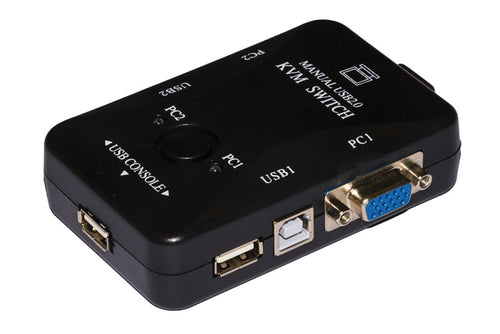 SWITCH KVM 2 PC CON PORTE 2 VGA E 2 USB (LKKWM2)