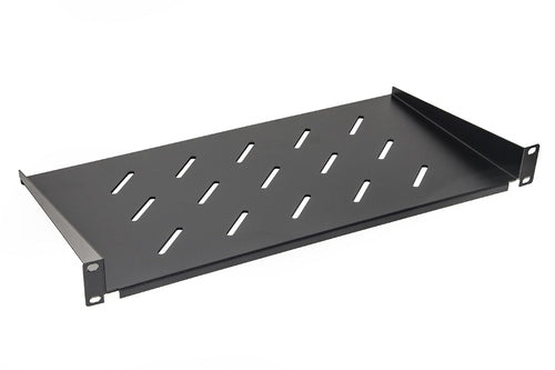 Mensola a Sbalzo - Profondità 250 mm. - 1 Unità attacco 2 punti - Per Armadi Rack 19 - Nero