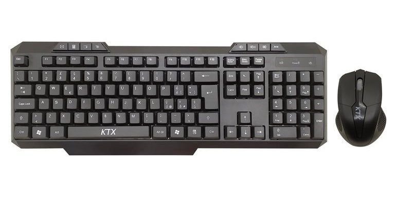 KIT TASTIERA E MOUSE KM-1105W WIRELESS NERA