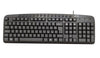 Tastiera KTX KB-2105U con cavo - Keyboard con 15 tasti multimediali - USB - Colore Nero
