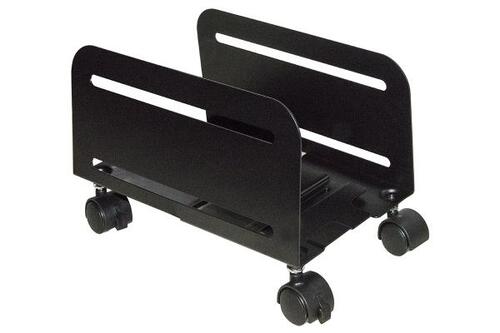 Carrellino Regolabile Link - Da Cm 11.9 A Cm 20.9 - Per Pc O Distruggidocumenti - Colore Nero In Metallo Con Ruote