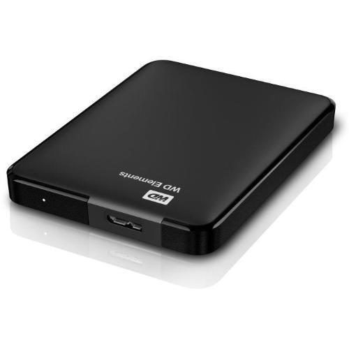 Hard disk esterno portatile WD Elements - 2.5 - 5000Gb (5Tb) - Esterno - SuperSpeed USB3.0 / Retr. 2.0 - Nero (WDBU6Y0050BBK-WESN)