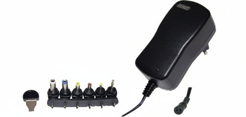 Alimentatore a tensione variabile per usi generali - Max 18 Watt - Uscita 3-12V - 6 attacchi