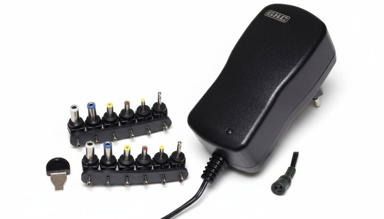 Alimentatore a tensione variabile per usi generali - Max 27 Watt - Uscita 3-12V - 6 attacchi