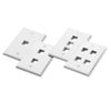 Placche a Muro MOD.503 con 2 frutti Keystone - Bianco