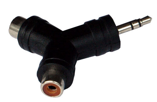 Coppia adattatori audio Jack 3,5mm st/ 2 RCA f