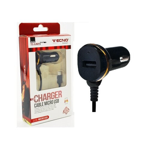 Caricatore da Auto Micro Usb - 2,4A