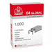 PUNTI METALLICI PASSO 6/4 CONF DA 10000 PZ (64 GLOBAL)