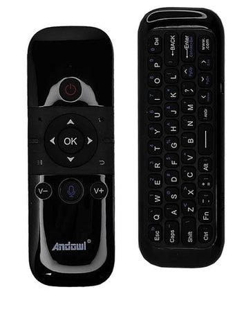 Telecomando Smart Q-A259 - Mouse 3d air 2.4G - Tastiera Wireless - Telecomando intelligente ricaricabile 2.4G per TV Box Android