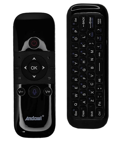 Telecomando Smart Q-A259 - Mouse 3d air 2.4G - Tastiera Wireless - Telecomando intelligente ricaricabile 2.4G per TV Box Android