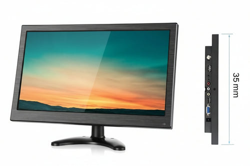 MONITOR 13.3 HD PER TELECAMERE DISPLAY LED HDMI-VGA-BNC-USB-AV
