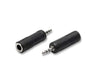 ADATTATORE AUDIO SPINA JACK MASCHIO 3.5MM + PRESA JACK FEMMINA 6.35MM (5/02)