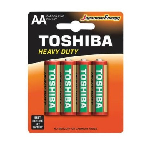 Confezione 4 batterie STILO Toshiba - Tipo AA - 1.5v (Confezione 4 pezzi)