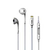 Cuffie Auricolari Stereo Lightininh Bluetooth - collega tramite connettore Apple ma sfrutta la trasmissione bluetooth - Colore Bianco