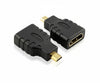 ADATTATORE SPINA HDMI MICRO (TIPO D) A PRESA HDMI (19PIN) DORATO