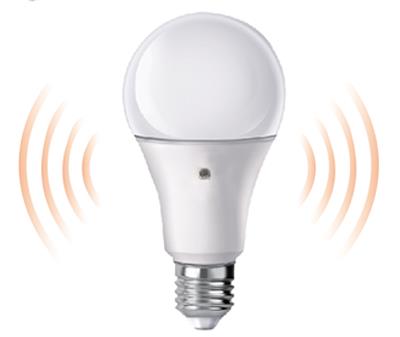 LAMPADA LED GOCCIA A60 E27 9W 6500K LUCE FREDDA - SENSORE CREPUSCOLARE (FLA60S9W65K27)