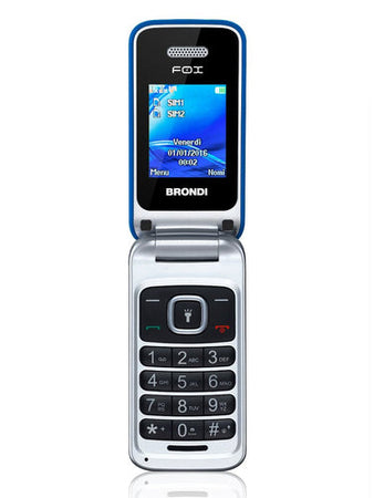 CELLULARE FOX DUAL SIM APERTURA A CONCHIGLIA - BLU