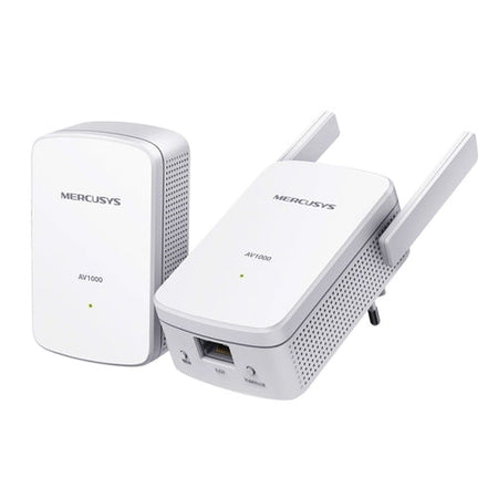 Starter Kit Powerline Mercusys MP510Kit AC Wi-Fi - Powerline adattatore di linea elettrica Homeplug fino a 1000Mbps + estensore di linea elettrica WIfi da 300 Mbps