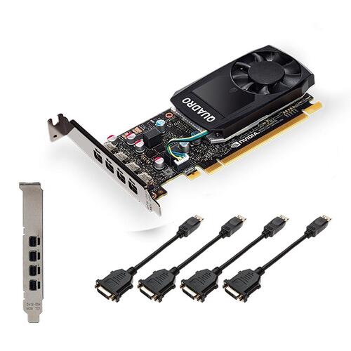 Scheda video Pny NVIDIA Quadro P1000 DVI - 128bit - 4GB GDDR5 - 4x DisplayPort 1.4 - Pci-express
