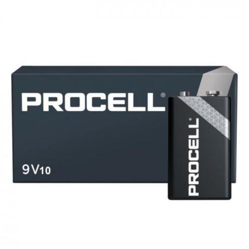 Batteria alcaline Procell 9V10 - MN1604 - Alcalina 9V - 1.5V - 10 Pezzi