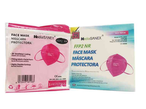 MASCHERINA PROTETTIVA FFP2 CTPL-0020 TIFFANY (APSMAMDX0002) - CONF. 25 PEZZI FUCSIA