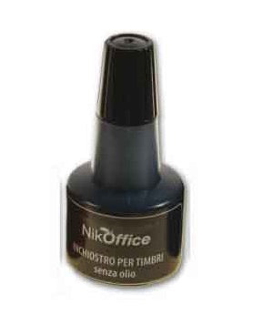 INCHIOSTRO PER TIMBRO CUSCINETTO - FLACONE 30ML. - NERO