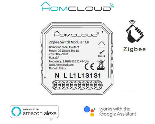 MODULO INTERRUTTORE 1 CANALE ZIGBEE (AS-SMZ1)