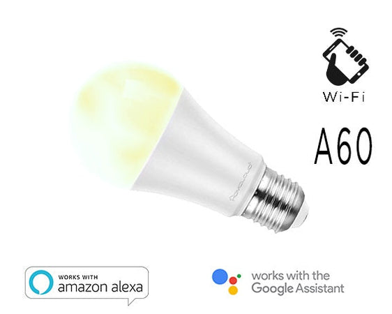 LAMPADA LED SMART EE-9WE2760 BIANCO E27 A60 DIMMERABILE WIFI - ALEXA E GOOGLE HOME