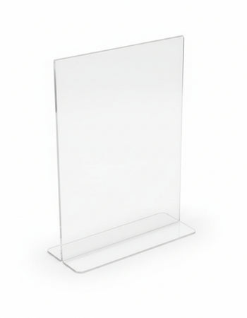 PORTA DEPLIANT ACRILICO BASE L - FORMATO A4 (47NIK002/4)