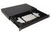 CASSETTO FIBRA OTTICA 24 PORTE PER ADATTATORI LC DUPLEX E SC SIMPLEX 1 UNITA' PER INSTALLAZIONE 19 NERO CON BINARI TELESCOPICI (LKFO24N)