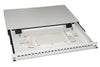 CASSETTO FIBRA OTTICA 24 PORTE PER ADATTATORI LC DUPLEX E SC SIMPLEX 1 UNITA' PER INSTALLAZIONE 19 GRIGIO CON BINARI TELESCOPICI (LKFO24GR)