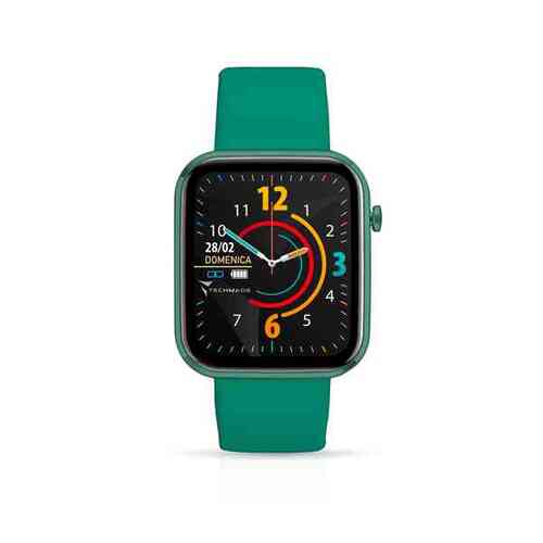 Orologio Smartwatch con Frame in Alluminio - Display 1.69 colori - Test cardio (frequenza cardiaca, saturazione e pressione) - Verde
