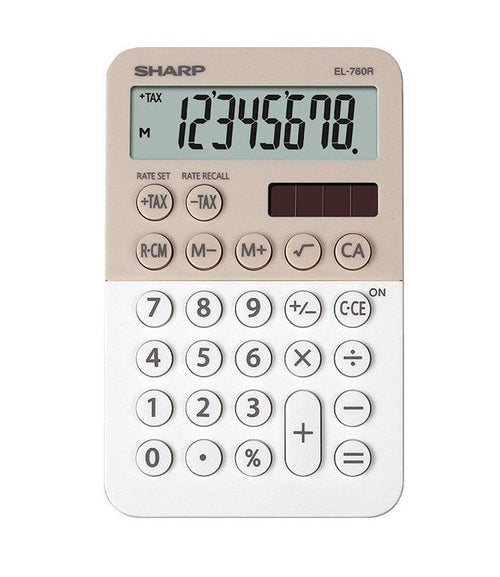 CALCOLATRICE SH-EL760RBLA BEIGE/BIANCO