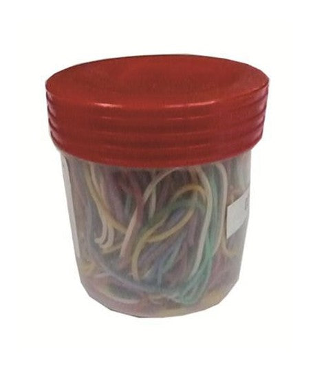 ELASTICI GOMMA ASSORTITI BARATTOLO 100 GRAMMI
