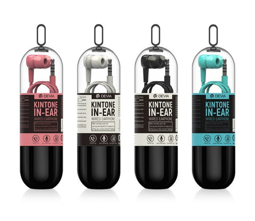 AURICOLARI 3.5MM KINTONE CON CONTROLLI IN BUSSOLOTTO BIANCO (DEKTV2H571W)