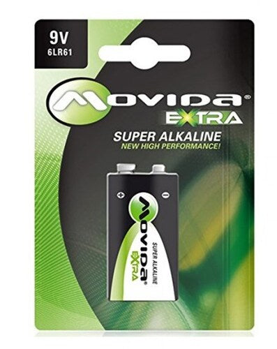 Confezione 1 batteria Alcalina movida - 9V - Batteria monouso - 6LR61
