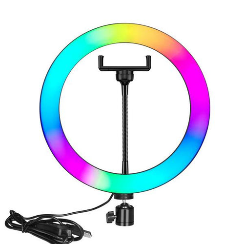ANELLO DA ILLUMINAZIONE Q-MG35 RING FILL LIGHT 8 LED + CAVALLETTO