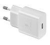 Caricabatterie Samsung EP-T1510XWEGEU - Usb Type-C - per dispositivi mobili - 15W - con cavo da USB Type-C a USB Type-C - Bianco